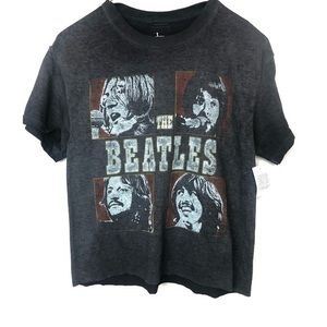 THE BEATLES GRAPHIC SMALL CROPPED TEE.